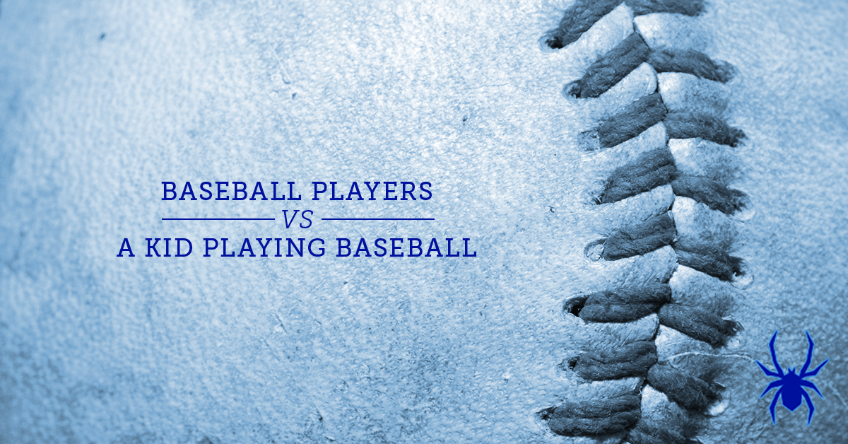 A Kid Playing Baseball vs. Playing Like a Baseball Player Spiders Elite