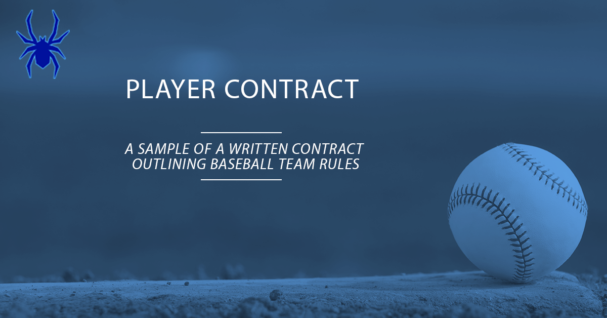 travel baseball contract