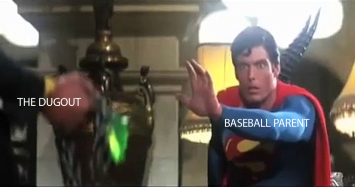 Superman Kryptonite Baseball Parent Dugout